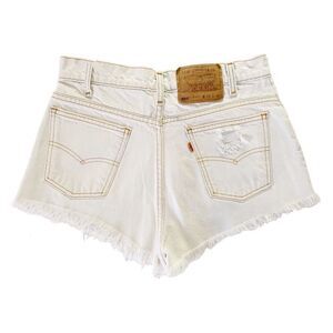 RARE VINTAGE LEVI’S 550 BleachDye Off White Shorts